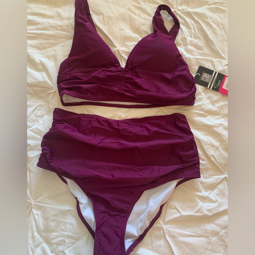NWT Shekini PlumPurple Bikini